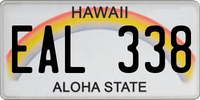 HI license plate EAL338