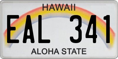 HI license plate EAL341