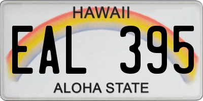 HI license plate EAL395