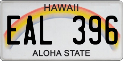 HI license plate EAL396