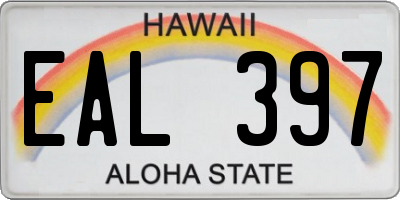 HI license plate EAL397