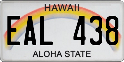 HI license plate EAL438