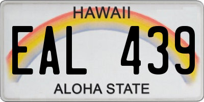 HI license plate EAL439