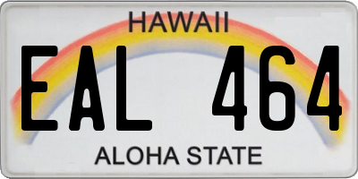 HI license plate EAL464