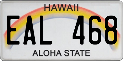 HI license plate EAL468