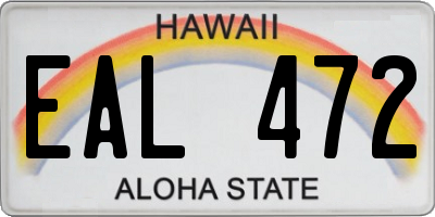 HI license plate EAL472