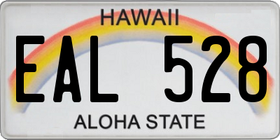 HI license plate EAL528