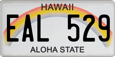 HI license plate EAL529