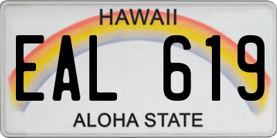 HI license plate EAL619