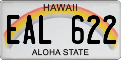 HI license plate EAL622