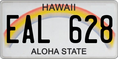 HI license plate EAL628