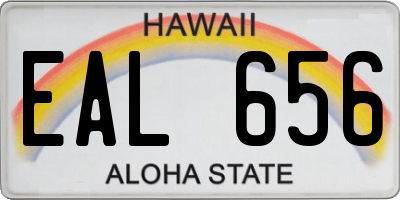 HI license plate EAL656