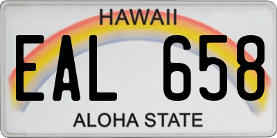 HI license plate EAL658