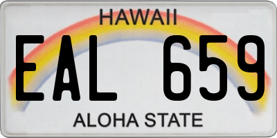 HI license plate EAL659