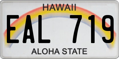 HI license plate EAL719