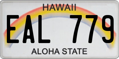 HI license plate EAL779