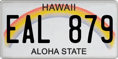 HI license plate EAL879