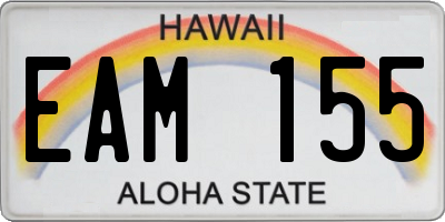 HI license plate EAM155