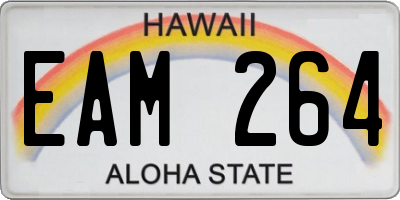 HI license plate EAM264