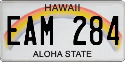 HI license plate EAM284
