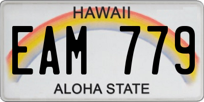 HI license plate EAM779