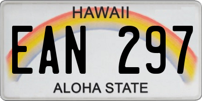 HI license plate EAN297