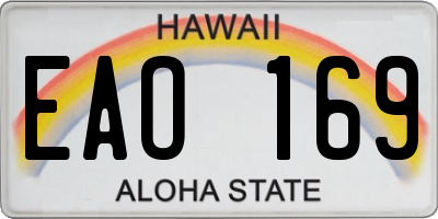 HI license plate EAO169