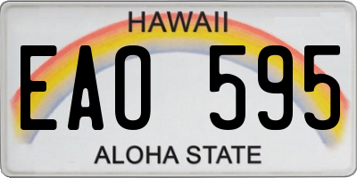 HI license plate EAO595