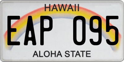 HI license plate EAP095