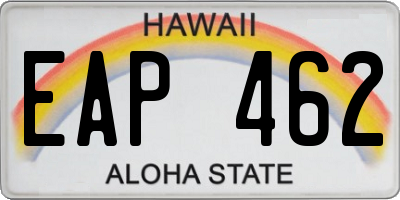 HI license plate EAP462