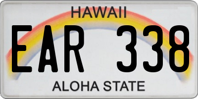 HI license plate EAR338