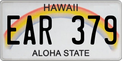 HI license plate EAR379