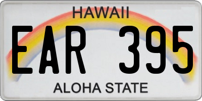 HI license plate EAR395