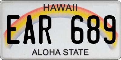 HI license plate EAR689
