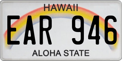 HI license plate EAR946