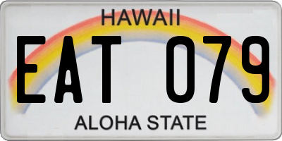 HI license plate EAT079