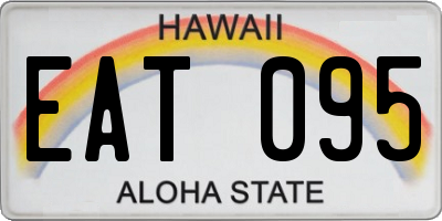 HI license plate EAT095