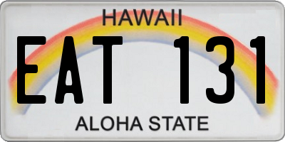 HI license plate EAT131