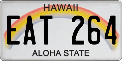 HI license plate EAT264