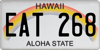 HI license plate EAT268