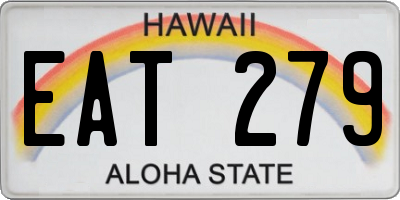 HI license plate EAT279