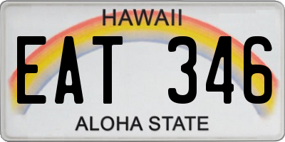 HI license plate EAT346