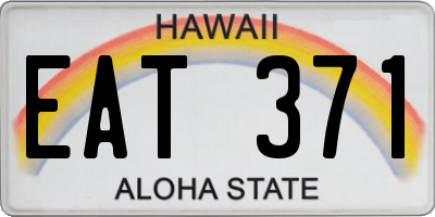 HI license plate EAT371