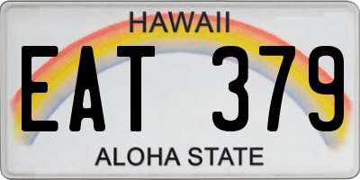HI license plate EAT379