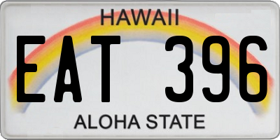 HI license plate EAT396