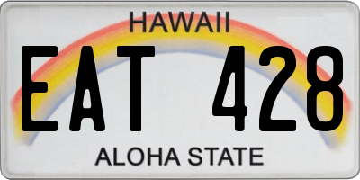 HI license plate EAT428