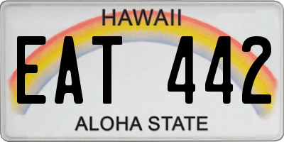 HI license plate EAT442