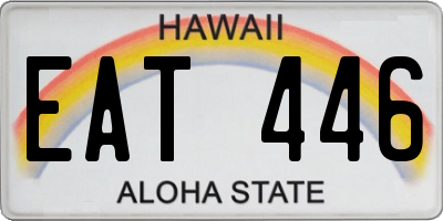 HI license plate EAT446