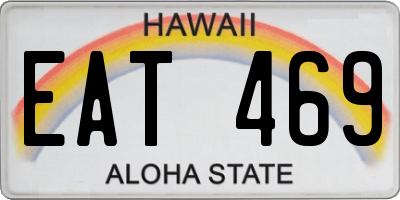 HI license plate EAT469