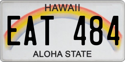 HI license plate EAT484